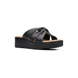 Clarks‎ Collection Clara Charm Wedge Sandal Black size 6.5